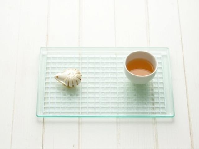 한옥 창문 문양 유리 트레이