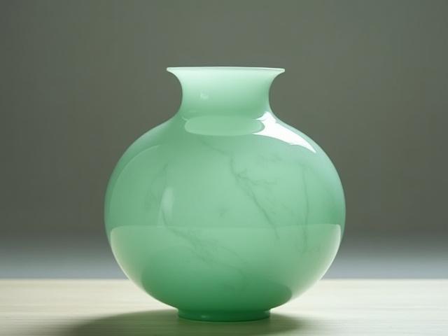 전통 청자 스타일 유리 꽃병