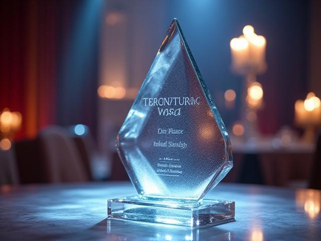 맞춤형 유리 예술 트로피