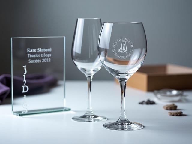 기업 행사를 위한 맞춤형 각인 유리 기념품