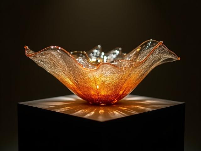 개인 소장품으로 제작된 수공예 유리 보울
